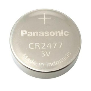 ถ่านกระดุม Panasonic CR2477 3V LITHIUM 1 ก้อน ของแท้ แพคนำเข้า ถ่าน