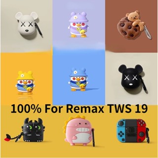 เคสหูฟัง Remax TWS 19 เคส Case แบบนิ่ม ลายการ์ตูนปิกาจูน่ารัก สําหรับ