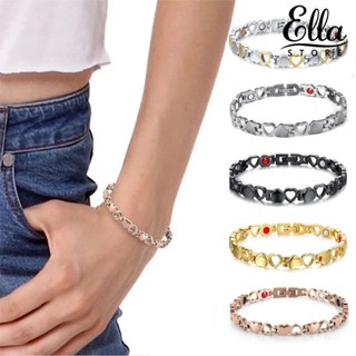 Ellastore123 ic สร้อยข้อมือบําบัด รูปหัวใจ สไตล์คลาสสิก หรูหรา สําหรับออกเดท