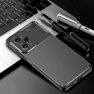 เคสโทรศัพท์ TPU แบบนิ่ม คาร์บอนไฟเบอร์ กันกระแทก สําหรับ Xiaomi Poco X5 X5 Pro X4 GT X4 Pro 5G