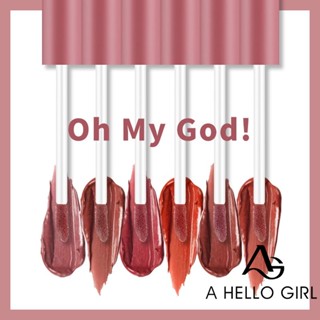 A HELLO GIRL ลิปสติก ลิปกลอส เนื้อเหลว แบบนิ่ม ให้ความชุ่มชื้น สําหรับผู้หญิง