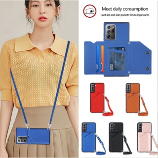 เคสโทรศัพท์มือถือ แบบนิ่ม พร้อมช่องใส่บัตร และสายคล้อง สําหรับ Xiaomi Mi 11 Lite 5G NE 11 Ultra 11T 10T 10S Pro Lite