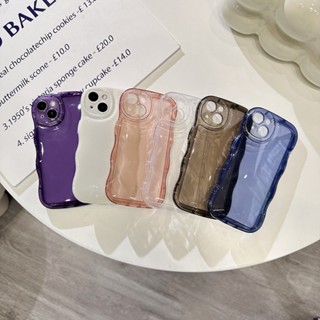 เคสโทรศัพท์มือถือแบบใส ขอบลายคลื่น แฟชั่น สําหรับ OPPO Reno5 5G 4G Reno 5 Pro Reno6 5G Reno6 Reno 8 5G Reno 9 Pro Realme 8 5G V13 5G V15 V20