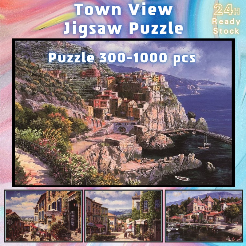 📣พร้อมส่ง📣【Town View】jigsaw puzzle-จิ๊กซอว์-300-1000-ชิ้น- จิ๊กซอว์ไม้ 1000 ชิ้น จิ๊กซอว์ 1000 ชิ้นสำหรับผู้ใหญ่ จิ๊กซอ จิ๊กซอว์ 500 ชิ้น🧩5 จิ๊กซอว์ 1000 ชิ้น สำหรับ ผู้ใหญ่ ตัวต่อจิ๊กซอว์ จิ๊กซอว์ การ์ตูน