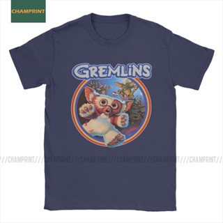 [S-5XL] Gremlin 84 เสื้อยืดลําลอง แขนสั้น คอกลม พิมพ์ลายการ์ตูน Gizmo 80S สีขาว สไตล์วินเทจ