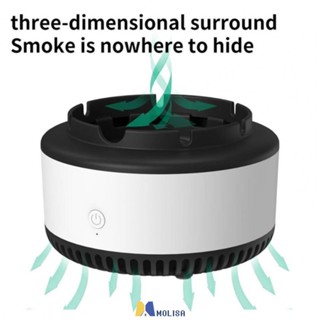 Ashtray Purifier Smoke Removing Smart Desktop เครื่องฟอกอากาศไอออนลบขนาดเล็ก MOLISA