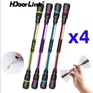 Hdoolink ปากกาสปินเนอร์ พลาสติก หมุนได้ 0.5 มม. 4 2 1 ชิ้น