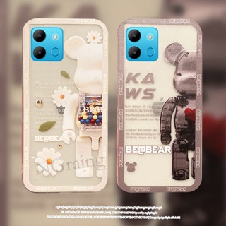 เคสโทรศัพท์มือถือ ซิลิโคนนิ่ม แบบใส กันกระแทก ลายการ์ตูนหมี สําหรับ Infinix Smart 7 Smart7