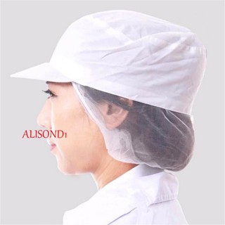 Alisond1 หมวกเชฟ สีขาว อบขนม สุขอนามัย อาหารช่อดอกไม้