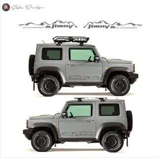 X2 Suzuki JIMNY สติกเกอร์ติดกระโปรงข้างรถยนต์ 2 ชิ้น (ซ้ายและขวา)