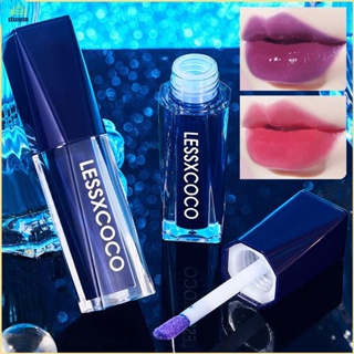 ปกลอส Lessxcoco ลิปนางฟ้าเปลี่ยนสีตามอุณภูมิ ลิปกลอสสีฟ้า ลิปสีน้ำเงิน ลิปปากฉ่ำติดทน 24 ชั่วโมง ลิปสติกสีน้ําเงิน 【doom】