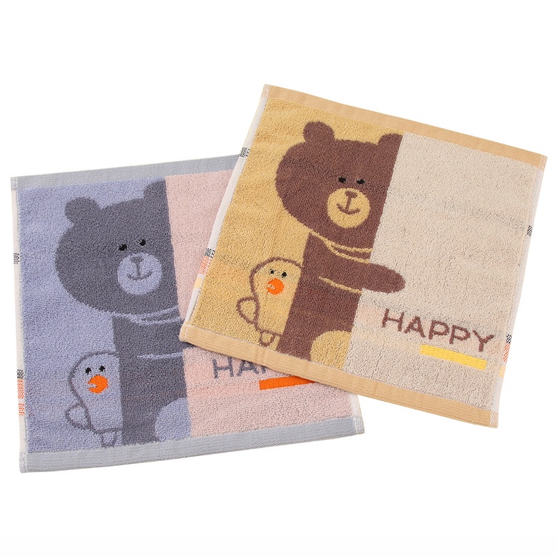 🔥พร้อมส่งร้านไทย🔥 ผ้าเช็ดหน้าเด็ก เช็ดน้ำลาย ลายสัตว์น่ารัก ซับน้ำได้ดี - รูปที่ 3