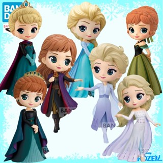 ตุ๊กตาฟิกเกอร์ PVC รูปเจ้าหญิงเอลซ่า แอนนา โฟรเซ่น Q Posket Frozen ขนาด 15 ซม. ของเล่นสําหรับเด็ก