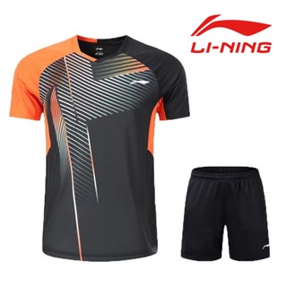 Li Ning เสื้อยืดลําลอง คุณภาพสูง เหมาะกับทุกเพศ ทุกวัย