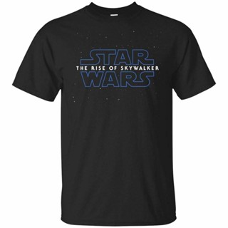 เสื้อยืดแขนสั้นเสื้อยืดโอเวอร์ไซส์ราคาถูกเสื้อยืดลายStar Wars Episode Ix รองเท้าผ้าใบแฟชั่น S-5XLรองรับการปรับแต่งS-5XL