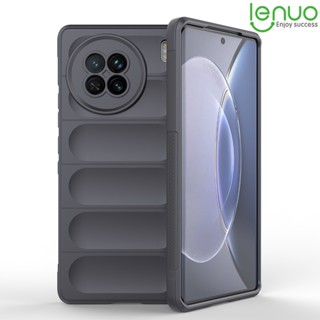 Lenuo เคสโทรศัพท์ ซิลิโคนนิ่ม กันกระแทก สีพื้น หรูหรา สําหรับ Vivo X90 Pro Plus X90 Pro+