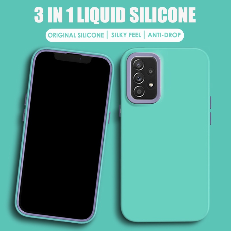 เคสโทรศัพท์ซิลิโคน กันกระแทก ปิดด้านหลัง 3 in 1 สําหรับ Xiaomi Mi 13 11T Pro POCO X5 X3 X4 F4 GT F3 M3 Pro 5G 4G