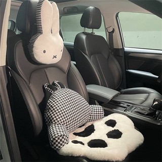 Cartoon Car Seat Cushion Car Waist Pillow Lumbar Pillow (Car) Houndstooth Waist Pillow Internet Celebrity Goddess Waist Pad Miffy Rabbit Headrest Q4Ni