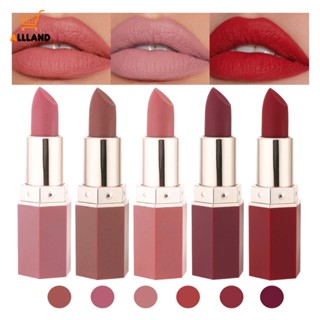 Handaiyan ลิปสติก เนื้อแมตต์กํามะหยี่ กันน้ํา ติดทนนาน สีแดงนู้ด / Foggy Smooth Matte Lip Tint