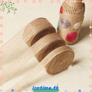 Lontime สายเชือกผ้าลินิน Diy 5 ม . 10 ม . สําหรับตกแต่งงานแต่งงาน