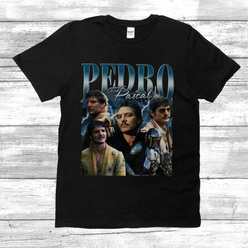 เสื้อยืด Pedro Pascal- 90s Inspired Vintage Shirt, Bootleg Actor Shirt Fan