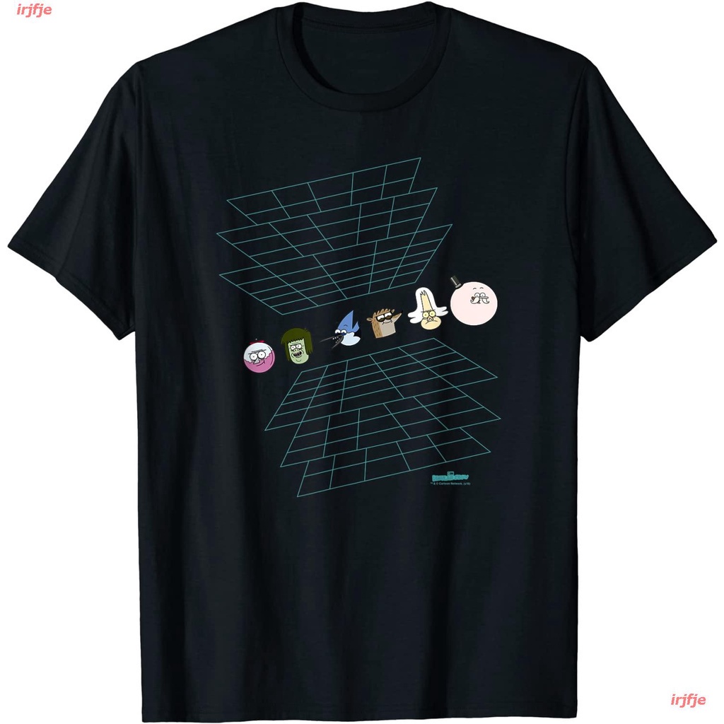 WGRegular Show Regular Grid T-Shirt เสื้อยืด ดพิมพ์ลาย เสื้อยืดผ้าฝ้าย คอกลม cotton ความนิยม sale Un