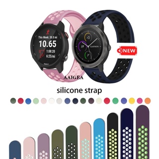 สายนาฬิกาข้อมือซิลิโคน 22 สี สําหรับ Garmin Venu Sq 2 Plus Vivoactive 3 Music 645 245 55 158 20 มม.