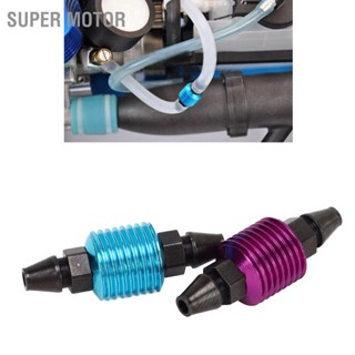 Super Motor ถังน้ํามันเชื้อเพลิง อลูมิเนียม สีฟ้า สีม่วง สําหรับเครื่องยนต์ Hsp 1/8 1/10 94122 94188 2 ชิ้น