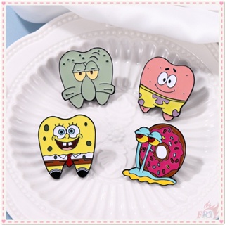 ★ Spongebob SquarePants - Patrick Star / Squidward Tentacles / Gary เข็มกลัดหอยทาก ★ เข็มกลัดแฟชั่น ลายการ์ตูน Doodle เคลือบ 1 ชิ้น สําหรับติดกระเป๋าเป้สะพายหลัง