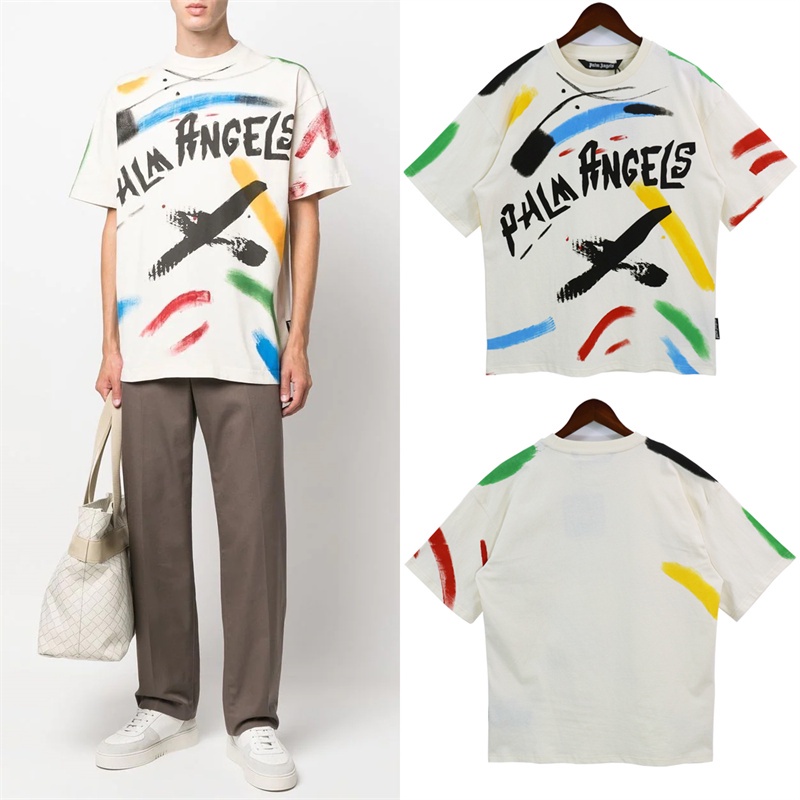 เสื้อยืดลําลอง แขนสั้น ทรงหลวม สไตล์วินเทจ แฟชั่นอเมริกัน