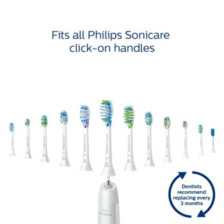 หัวแปรง แบบเปลี่ยน สําหรับ Philips Sonicare C1 C2 G2 W2 ProResults 4 ชิ้น