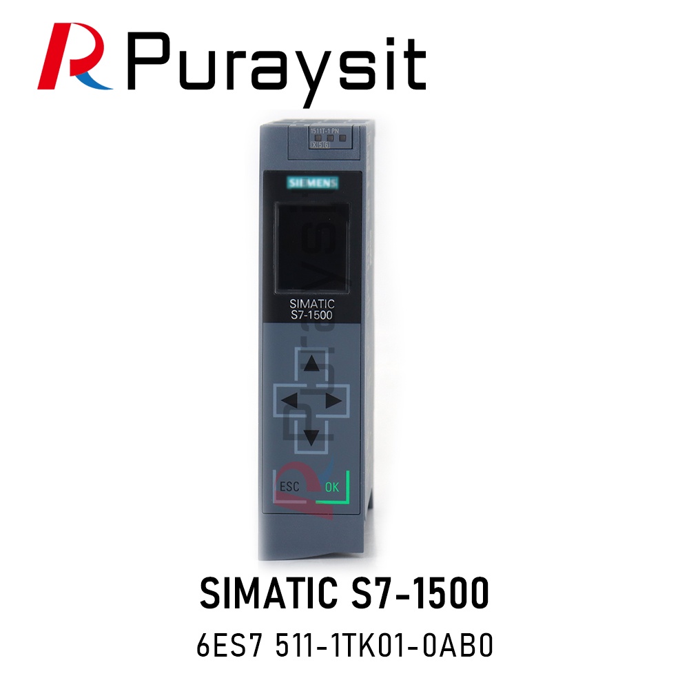 Puraysit PLC SIMATIC S7-1500T CPU 1511T-1 PN 6ES7511-1TK01-0AB0 225KB progr 1MB ข้อมูล