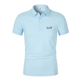 มาใหม่ EA7 เสื้อโปโล แขนสั้น สไตล์นักธุรกิจ ฤดูร้อน สําหรับผู้ชาย ไซซ์ M-4Xl 0483