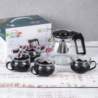 กาน้ำชาTea pot ​กาชงชาแบบกดกากรองชา ขนาด 900ml พร้อมที่กรองชา กาต้มน้ำร้อน