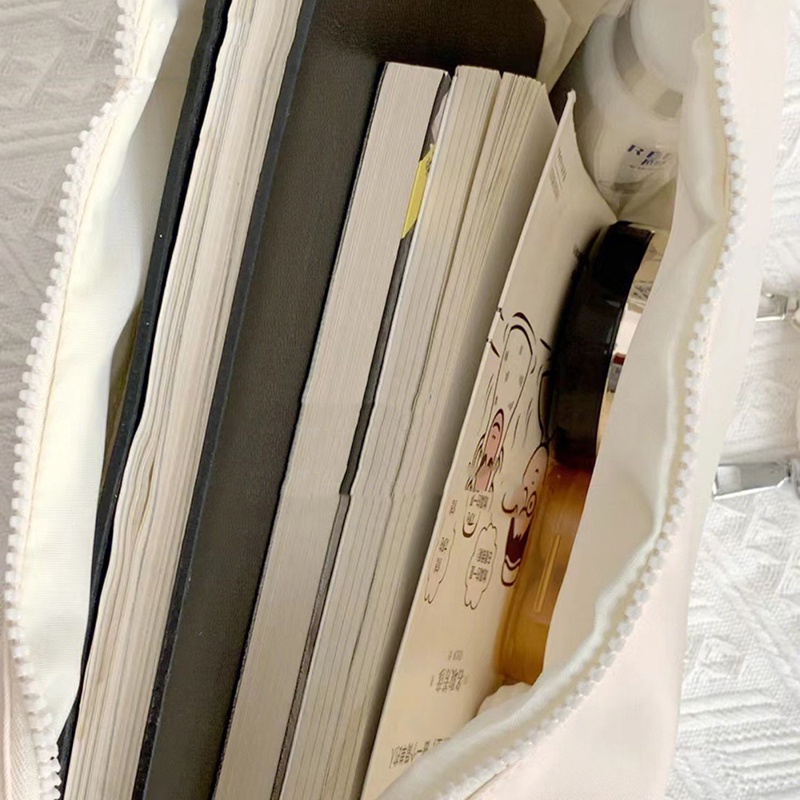 IELGY dumpling bag ญี่ปุ่นไนลอน messenger casual ความจุขนาดใหญ่กระเป๋าเกี๊ยวผ้าใบสําหรับผู้หญิง