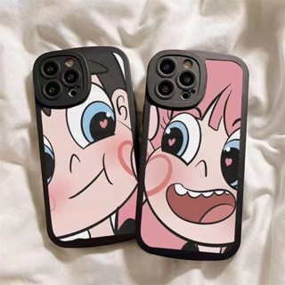 Cartoon Casing Infinix HOT 11 11S 10T 10S 10 9 Play Pro Lite Note 8 Smart 6 5 2020 Cute Oval Fine Hole Airbag Shockproof Tpu Soft Phone Case Couple Boys And Girls Eyes Love Case XPN 45