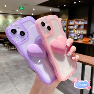 เคสโทรศัพท์มือถือแบบนิ่ม อีพ็อกซี่ ใส ลายหัวใจ 3D สําหรับ Xiaomi Mi 10S Poco X3 GT F3 F2 Pro X2 F4 Redmi K60 Pro K60E