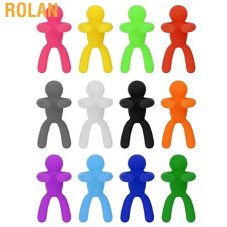 Rolan Silicone Wine Glass Marker Drinking Identification Labels Tag Signs for Party Supplies