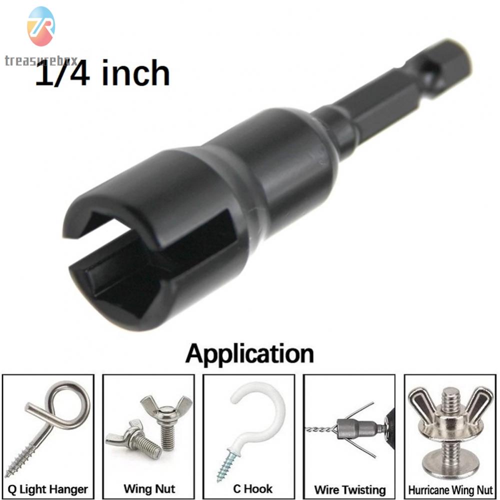 BIG DISCOUNTS 1/4 Inch Butterfly Bolt Socket Wrench Hex Shank Socket Adapter Nut for Power Tool Brand New [TRSBX-TH]