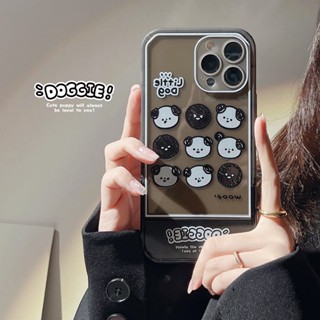 ของแท้ เคสโทรศัพท์มือถือนิ่ม แบบใส ลายการ์ตูนสุนัข พับได้ สําหรับ Iphone 14 12 13promax Apple 12 11 14 xr