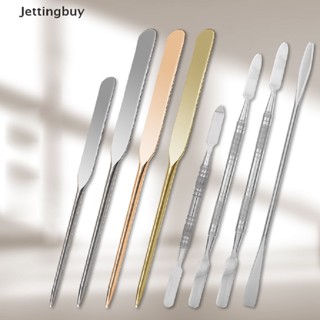 [Jettingbuy] ไม้พายสเตนเลส สําหรับผสมรองพื้น อายแชโดว์ พร้อมส่ง