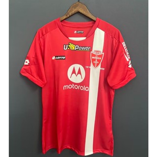 เสื้อกีฬาแขนสั้น ลายทีมชาติฟุตบอล Monza 22-23 Monza ชุดเหย้า สีแดง ไซซ์ S - XXL ชุดเหย้า สําหรับผู้ชาย