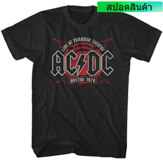 [S-5XL] เสื้อยืด พิมพ์ลายวงร็อค โลหะ Acdc Live In Boston 1978 สําหรับผู้ชาย