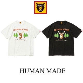 เสื้อยืดแขนสั้น ผ้าฝ้าย พิมพ์ลาย Human Made สําหรับผู้ชาย