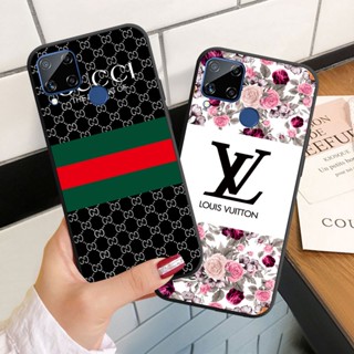 เคสโทรศัพท์มือถือ ซิลิโคนนิ่ม ลายแบรนด์แฟชั่น สําหรับ Realme C15 C17 C20 C21 C25 C25S