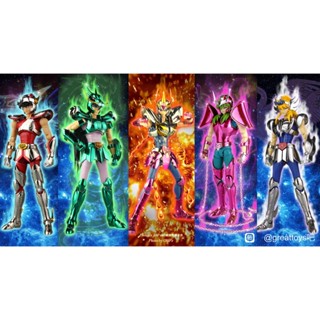 หมวกกันน็อคนิรภัย ลาย G GT Red Star Model Saint Fighter Myth EX สีขาว
