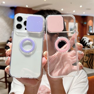 เคสเเบบมีที่สไลด์ปิดกล้อง สีสันสดใส สำหรับ for  iPhone 14 Pro Max  13 pro 11/Pro/Pro Max 12 Pro Max  7เคสโทรศัพท์ซิลิโคน TPU สำหรับ