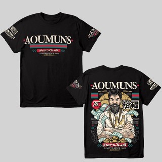 เสื้อยืดพิมพ์ลาย2023เสื้อยืดแฟชั่น AOUMUNS T SHIRT เสื้ออภิชาติฟาร์ม เสื้อยืด มอไซค์