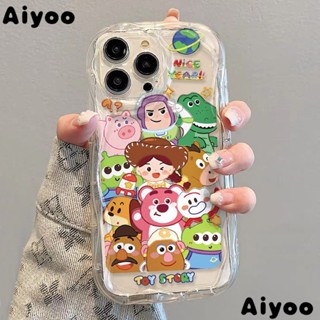 ✅เคสโทรศัพท์มือถือนิ่ม แบบใส กันกระแทก ลาย Toy Family สําหรับ iPhone Apple 14 13promax 12 11 7 8p xsxr