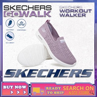 [penghantaran Ekspres]] Skechers_Go-Walk รองเท้าส้นเตี้ย หนังนิ่มเทียม หัวแหลม ลําลอง สวมหุ้มข้อ สําหรับสตรี ใส่ไปทํางาน